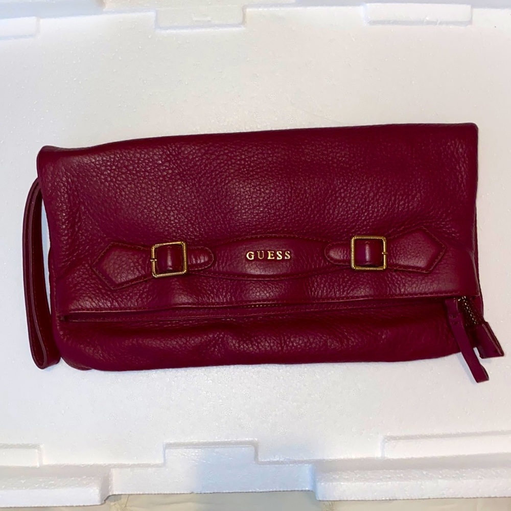 GUESS clutch Real Leather